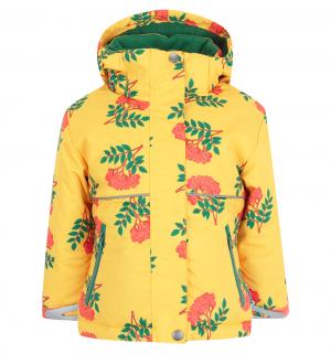 Комплект куртка/полукомбинезон , цвет: желтый/красный Dudelf