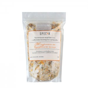 Морская соль с цветами календулы и ромашки 800 г (дой-пак) Specia