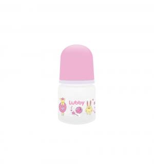 Бутылочка  Малыши и Малышки с соской полипропилен рождения, 60 мл, цвет: розовый Lubby