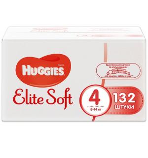 Подгузники  Elite Soft 4 (8-14 кг) 132 шт. Huggies