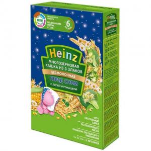 Каша  безмолочная 3 злака с липой и ромашкой 6 месяцев 200 г Heinz