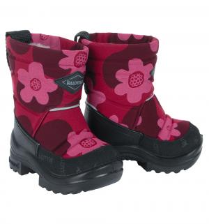 Ботинки  Putkivarsi Wool Bordeaux Flower, цвет: бордовый Kuoma