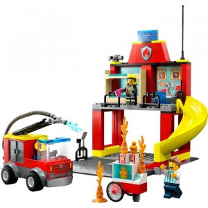 Конструктор  City Пожарная часть и машина (153 детали) Lego