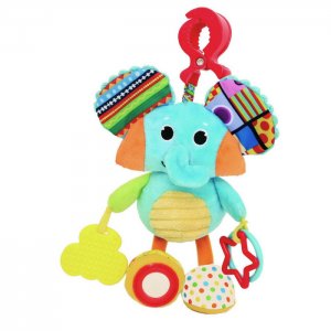 Подвесная игрушка  на прищепке Слоненок Харло Biba Toys