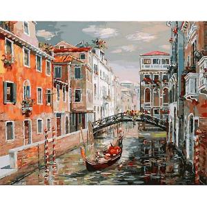 Раскраска по номерам  Венеция. Канал Сан Джованни Латерано, 40х50 см Белоснежка