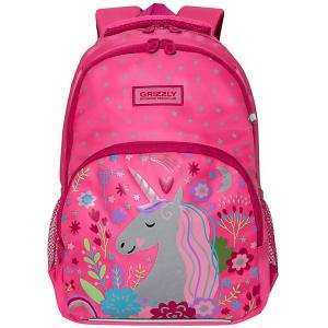 Рюкзак школьный , розовый Grizzly
