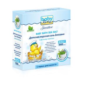 Соль Babyline с целебными травами, рождения, 1000 г Baby Line
