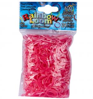 Набор цветных резиночек  Перламутр для плетения Розовый лимонад Rainbow Loom