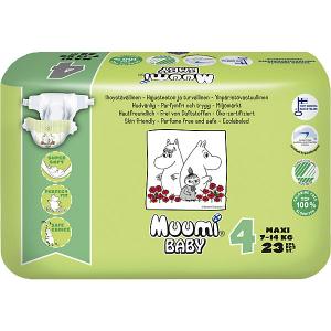 Подгузники  Maxi 7-14 кг, 23 штуки Muumi