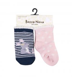 Комплект носки 2 шт., цвет: синий/розовый Bossa Nova