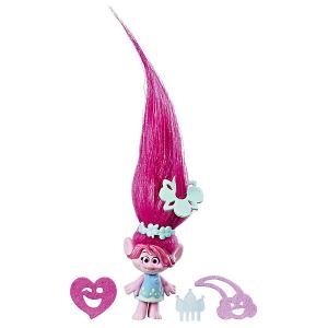 Игровой набор  Trolls Тролль с супер длинными волосами, Розочка Hasbro