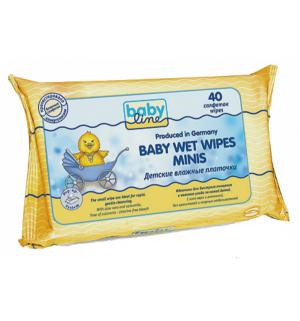 Влажные салфетки  комфорт Minis, 40 шт Baby Line