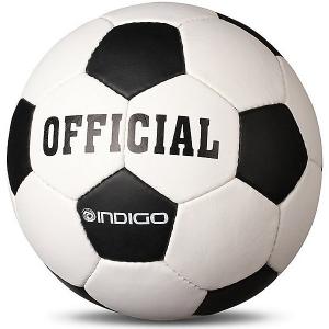 Мяч футбольный  Official №5 INDIGO. Цвет: черный/белый