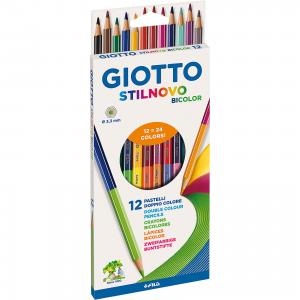 Двусторонние цветные карандаши Giotto, 12 штук, 24 цвета. LYRA