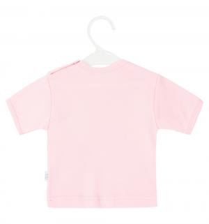 Футболка  Зайчик, цвет: розовый Веселый малыш