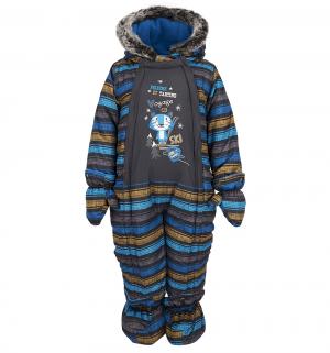 Peluche&Tartine Комбинезон утепленный, цвет: серый Peluchi&Tartine