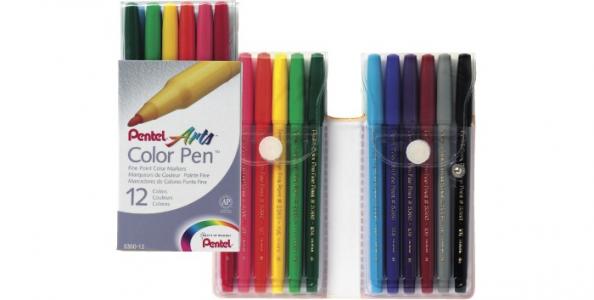 Фломастеры  Color Pen 12 цветов Pentel