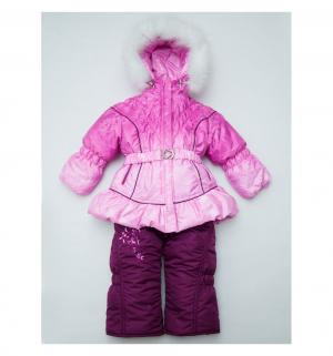 Комплект куртка/жилет/полукомбинезон  Инна, цвет: розовый Alex Junis