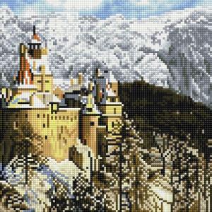 Картины мозаикой Замок Дракулы в Румынии 30х30 см Molly