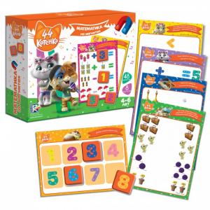 Магнитная математика для детей 44 Котенка Vladi toys