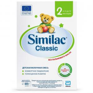 Молочная смесь  Classic 2 с 6 месяцев, 600 г Similac