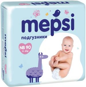 Подгузники  Premium р. NB (0-6 кг) 90 шт. Mepsi