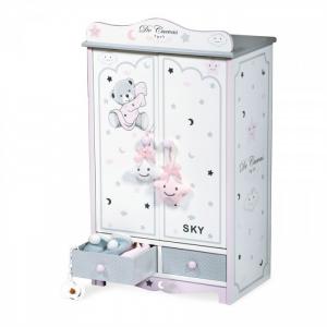 Гардеробный шкаф для куклы Скай 54 см DeCuevas