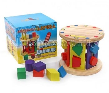 Деревянная игрушка  Сортировщик Цилиндр Мир деревянных игрушек