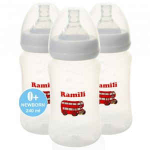 Бутылочка  Набор противоколиковых бутылочек Baby 240 мл 3 шт. Ramili