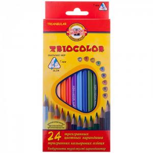 Карандаши цветные TrioColor 24 цвета Koh-i-Noor