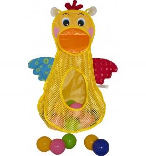 Игровой набор для ванны Ks Kids Голодный пеликан сетка с мячами K's