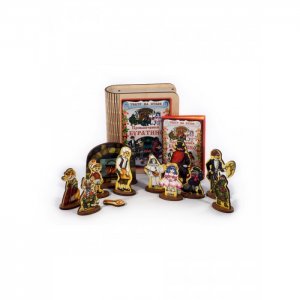 Деревянная игрушка  Театр на столе Приключения Буратино Нескучные Игры