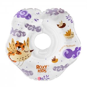 Круг для купания  надувной на шею малышей Tiger Bird Погремушка ROXY-KIDS