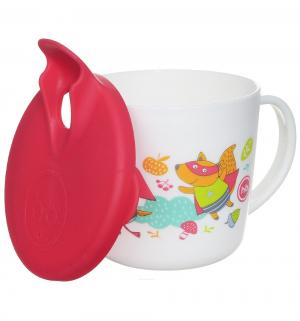 Кружка  Training cup, с 8 месяцев, цвет: красный Happy Baby
