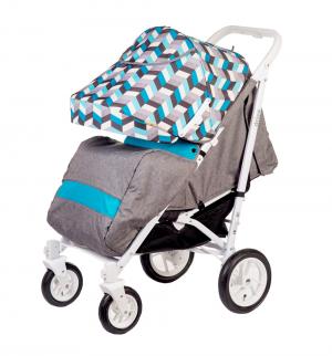 Прогулочная коляска  Drive, цвет: серый/голубой BabyHit