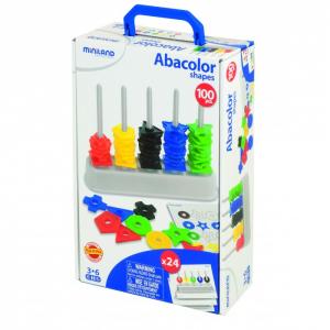 Развивающая игрушка  Обучающий набор Цветной счет 100 деталей Miniland