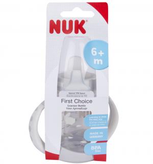 Бутылочка  с насадкой для питья и ручками пластик 6 мес, 150 мл, цвет: серый Nuk