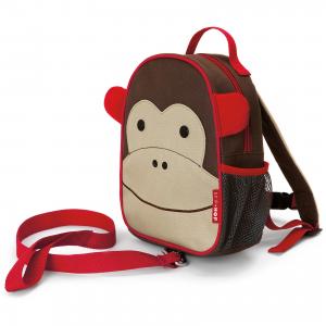 Рюкзак детский с поводком Обезьяна, Skip Hop. Цвет: коричневый