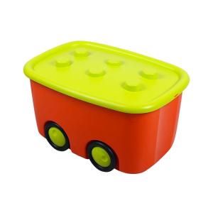 Ящик для игрушек М-Пластика Моби, цвет: оранжевый