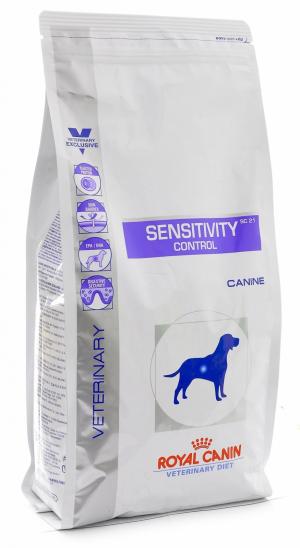 Сухой диетический корм  Veterinary Diet Sensitivity Control для взрослых собак при пищевой аллергии и непереносимости, утка, 1.5кг Royal Canin