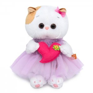 Мягкая игрушка  Кошечка Ли-Ли Baby в платье с сердечком 20 см Budi Basa