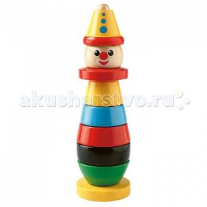 Деревянная игрушка  Пирамидка клоун 30120 Brio
