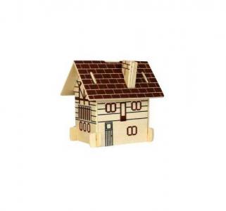 Сборная деревянная модель  Европейский дом (коричневый) Wooden Toys