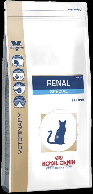 Сухой корм  VD Renal Special для взрослых кошек RSF 26 при хронической почечной недостаточности, 2 кг Royal Canin