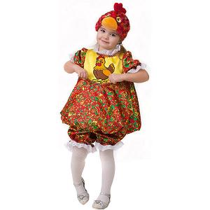 Карнавальный костюм  Курочка Пеструшка Jeanees. Цвет: желтый/красный