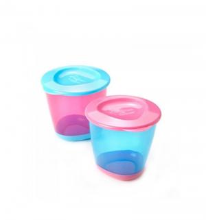 Набор контейнеров  для хранения детского питания, цвет: розовый/голубой Tommee Tippee