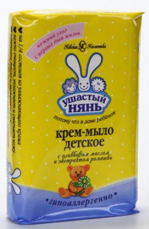 Крем-мыло  с экстрактом ромашки, 90 гр Ушастый Нянь