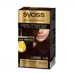 Oleo Intense Краска для волос 4-15 Ореховый каштановый Syoss