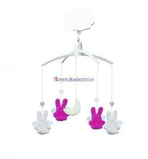 Мобиль  Angel Bunny с мягкими игрушками Trousselier