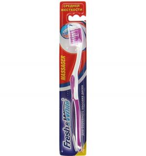 Зубная щетка  Massager, цвет: фиолетовый Fresh&White